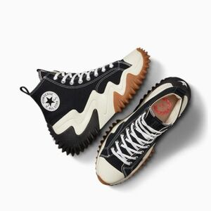 Black Converse high top star motion platform W7 M5